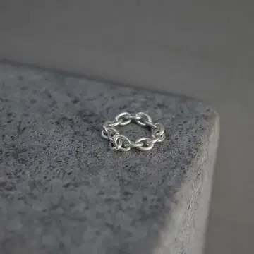 TEN. SILVER925 스태우트 체인 반지