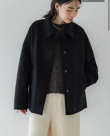 crewre 2way 울 리버 숏코트