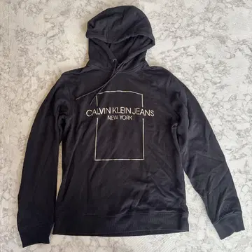 CALVIN KLEIN JEANS 블랙 후드티 M