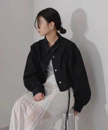 Kastane 드로스트 데님 자켓 블랙
