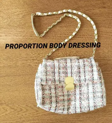 PROPORTION BODY DRESSING 새상품급 트위드 백 2way