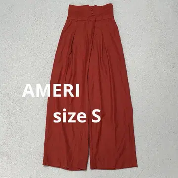 아메리 AMERI 하이웨스트 와이드 팬츠 S