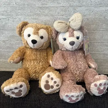 택 포함 새상품 더피와 셰리메이 봉제 인형 세트