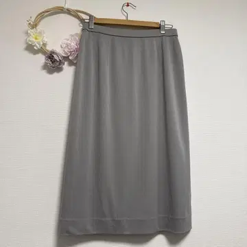[ LEONARD ] 레오나르 미디 기장 스커트 그레이 72 L 사이즈