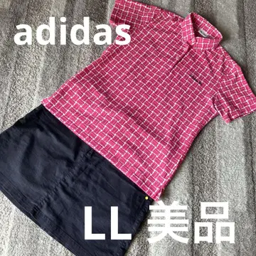 [ 새상품급 ] adidas 피케 셔츠 스커트 세트 LL
