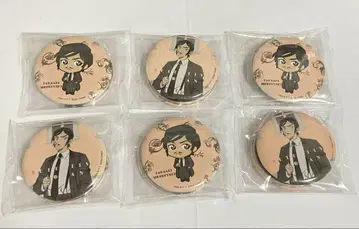 명탐정 코난 세가 럭키 쿠지 캔뱃지 모로후시 타카아키 6개 세트