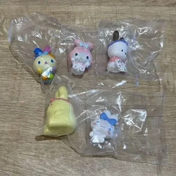 산리오 캐릭터즈 변신 토끼 피규어 전 5종 컴플리트 세트