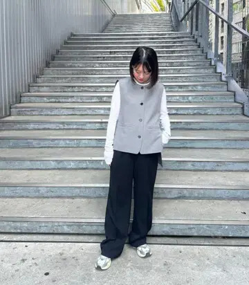 YOIHI 요이히 세일러 카라 베스트 그레이