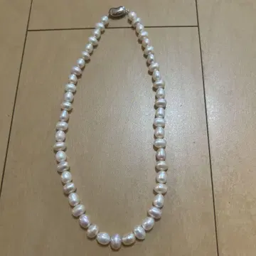 바로크 진주 화이트 목걸이 약 36cm