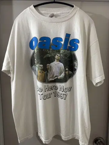 90s OASIS Be Here Now Tour 1997 티셔츠 XL