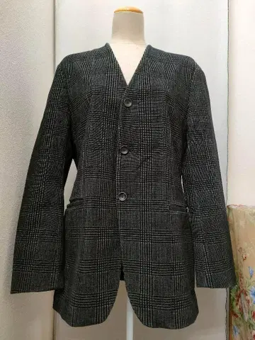 아르마니 콜레치오니 그레이 체크 자켓