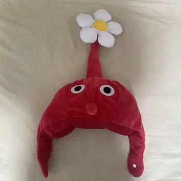 빨간색 피크민 코스프레 모자