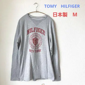 TOMMY HILFIGER 그레이 긴팔 티셔츠 NEW YORK