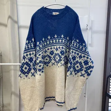 [ 거인 택 ] J.Crew 페어아일 패턴 울 니트 스웨터 [ 90s ]