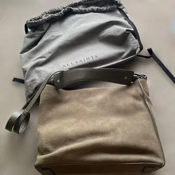 [가방 포함] ALLSAINTS 스웨이드 가죽 숄더백
