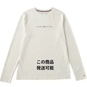 공식 Tommy Hilfiger 화이트 긴팔 T셔츠