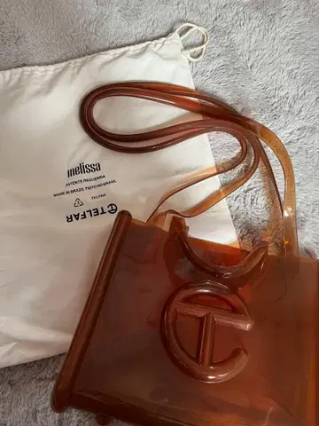 Melissa 텔파 브라운 숄더백 수납 봉투 포함