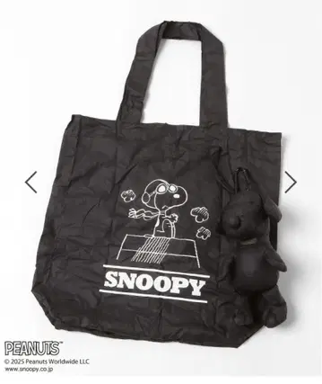 로리즈팜 [ Me% ] SNOOPY/토트백 블랙