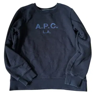 A.P.C US L.A. 프린트 로고 맨투맨 아페쎄 USA제