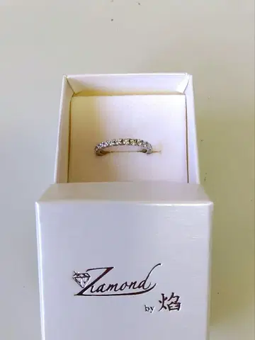 Ziamond 염 실버 풀 이터니티 반지