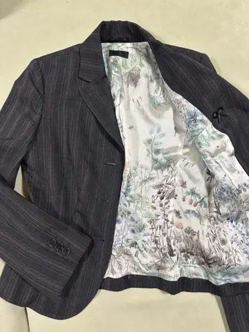 PaulSmithBlack 꽃무늬 안감 테일러드 자켓 사이즈 40