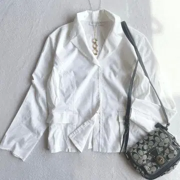 모가 얇은 소재 테일러드 자켓 큐프라 고급 세레모니 깔끔한 겉옷 M