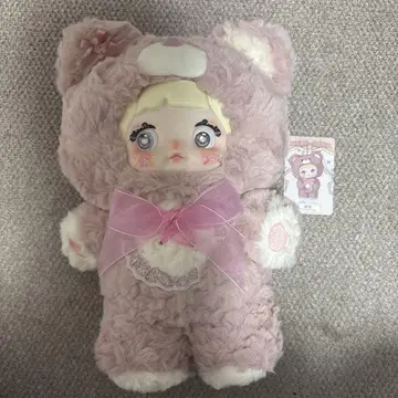 노미 핑크 곰 봉제 인형
