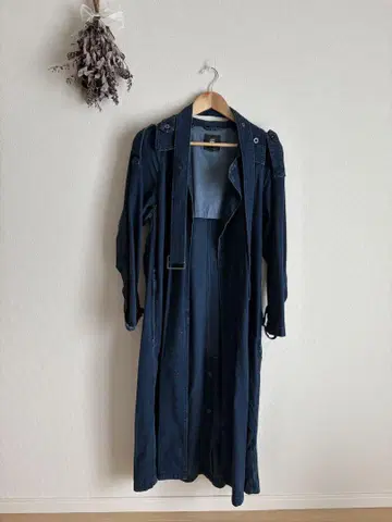 지스타 로우 다크 블루 롱 코트 XS