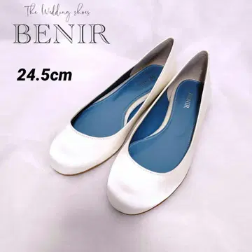 BENIR 베니르 새틴 펌프스 로우힐 24.5cm 1cm 힐