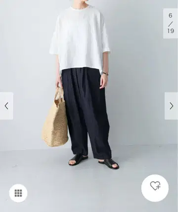 카구레 데님 볼륨 팬츠