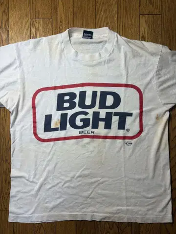 90s USA제 Budlight t셔츠 보로 흠집 있음