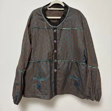 유럽 빈티지 얇은 소재 자켓