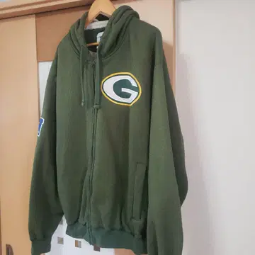 NFL 그린베이 패커스 후드티 후디 풀 집업 3L