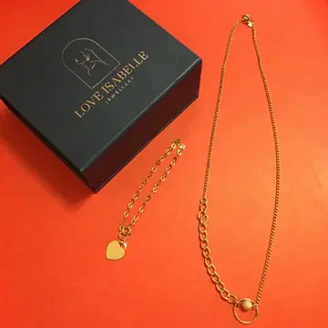 LOVE ISABELLE 골드 체인 목걸이 팔찌