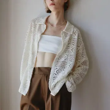 레이스 오버 셔츠