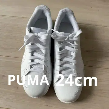 Puma 화이트 스니커즈 Puma 푸마 레이스업 스타일 신발