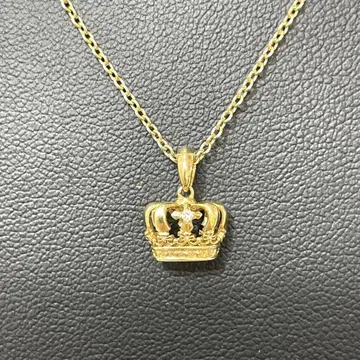 [ M9 ] 골드 왕관 모티브 목걸이 925