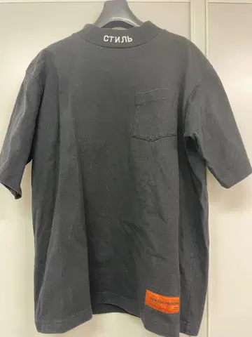 HERON PRESTON 블랙 피케 셔츠