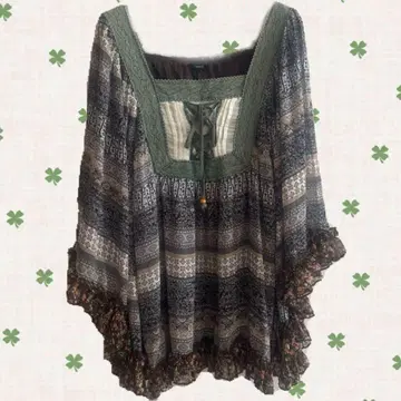 Agrimony 보헤미안 에스닉 튜닉 모리걸