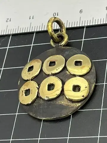가몬 펜던트 키링 놋쇠 중간 사이즈 육문전