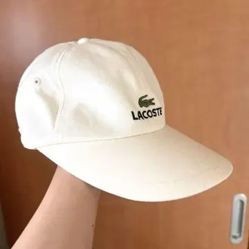 LACOSTE 화이트 야구 모자