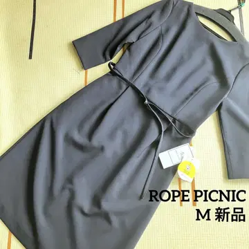 택 포함 새상품 ROPE PICNIC 원피스 포멀 네이비 M 사이즈 36