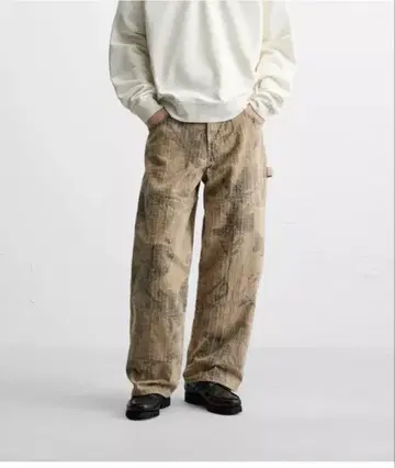 [ 시착만 한 미사용 새상품 ] ZARA 와이드 배기 데님 팬츠