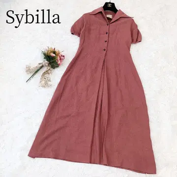시빌라 Sybilla L 롱 원피스 플레어 린넨 린넨 루즈핏