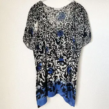 TSUMORI CHISATO 츠모리치사토 튜닉 U넥 꽃무늬 2