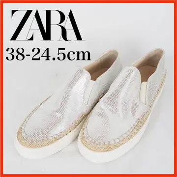 O5559 ZARA 슬립온 38-24.5cm 실버
