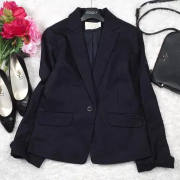 Y8127 내추럴 뷰티 울 자켓 네이비