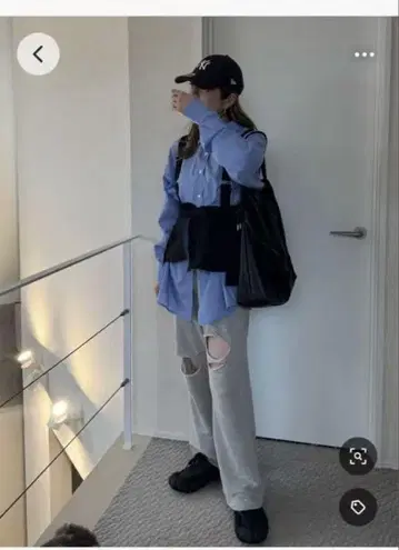 aunt marie's 오버 사이즈 베이직 루즈 셔츠