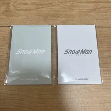 SnowMan 한국 POPUP 팝업 포토 카드 와타나베 쇼타 AB