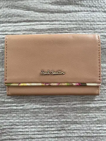 Paul Smith 명함지갑 핑크 베이지 천연 가죽